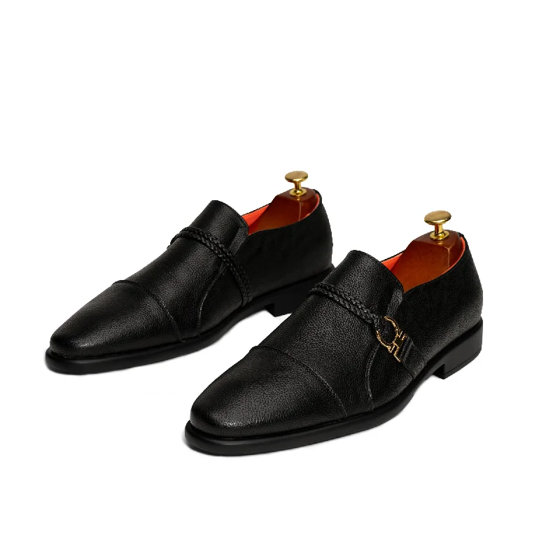 The Cuban L TAYNO Leather Cap Toe Loafer