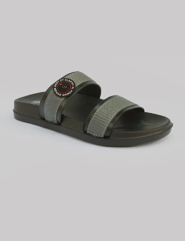 Grey Summer Slippers for Men