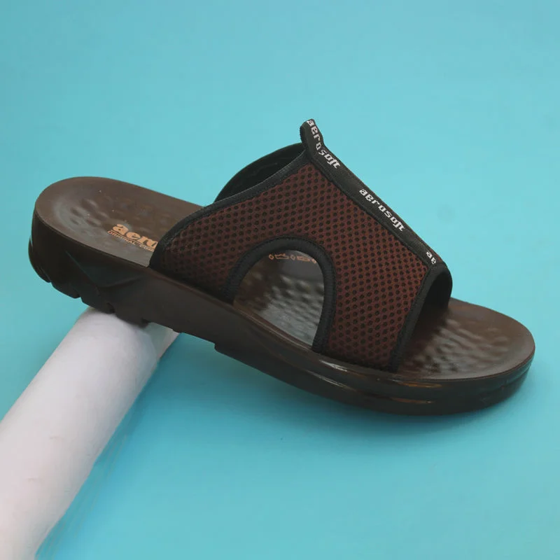 Aerosoft Thailand Men Brown Slipper