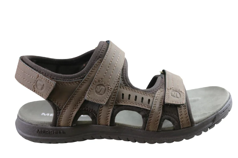 Merrell Mens Comfortable Veron Sandals With Adjustable Straps