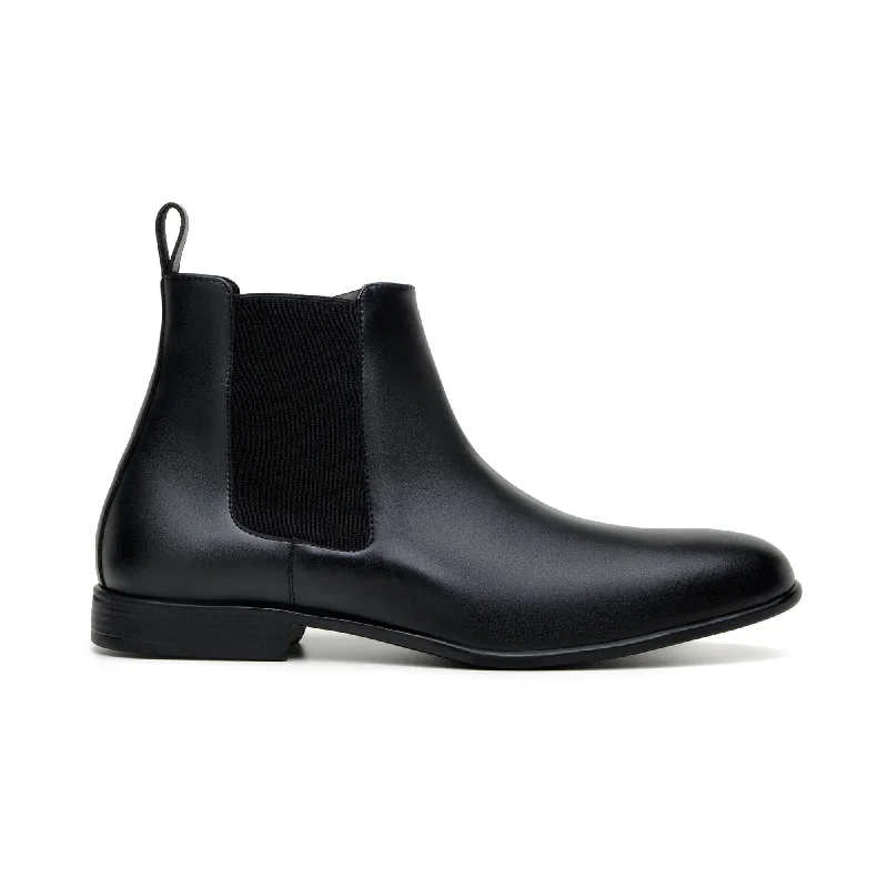 'Harry' men's vegan chelsea by Zette Shoes - black