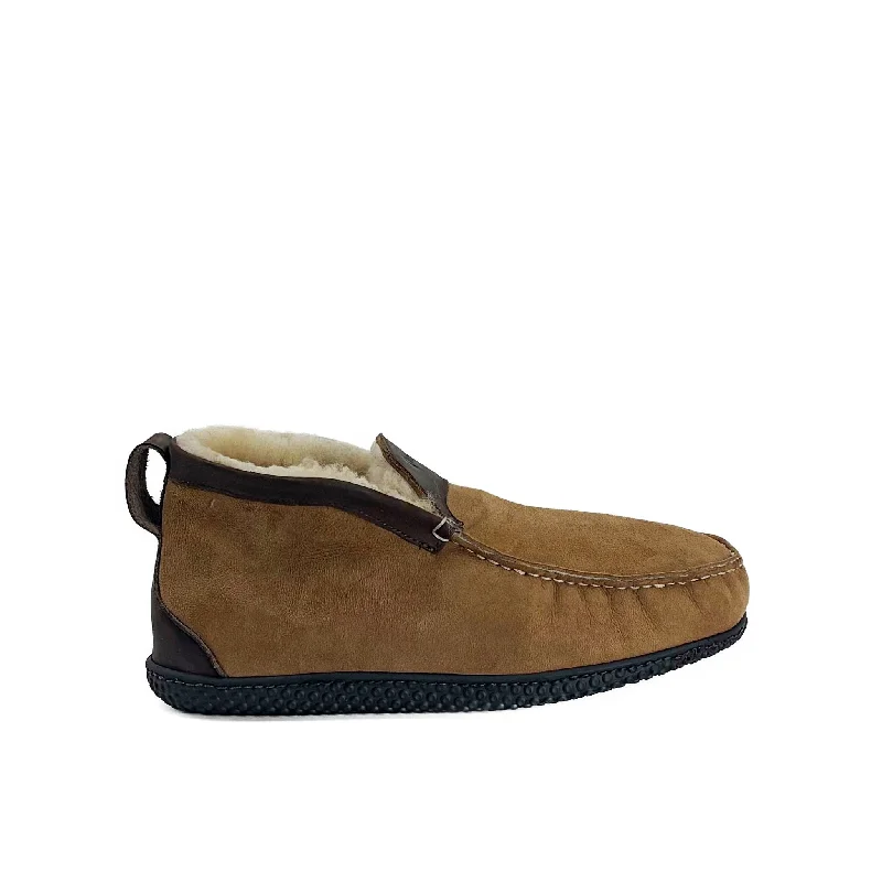 In Stock Men’s Quad ESQ Slipper: Chestnut