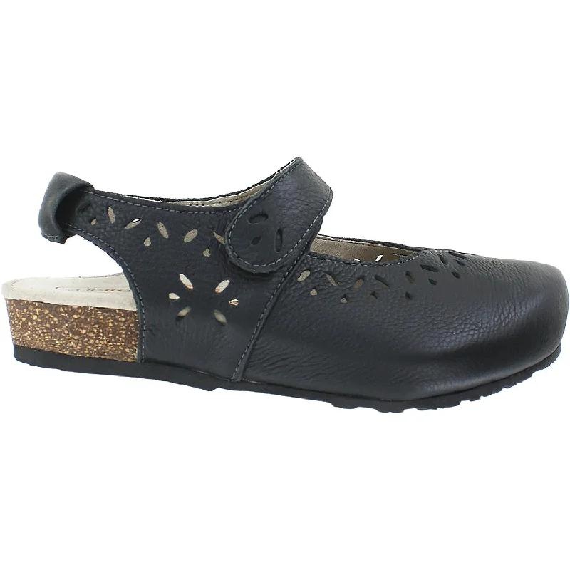 Women's Aetrex Cheryl Black Leather