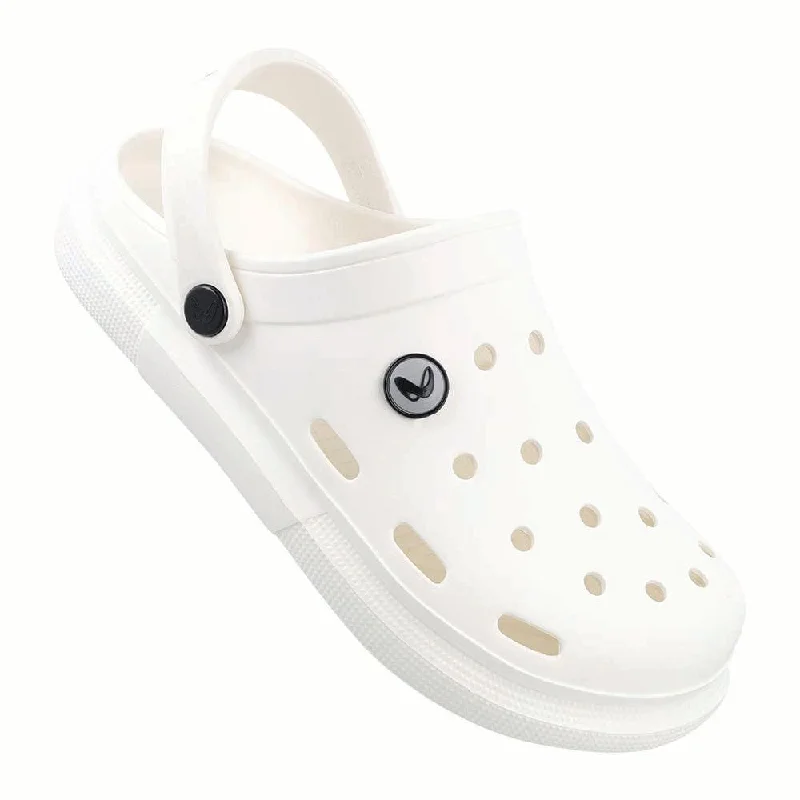 Walkaroo Mens Clogs  - WC4843 White