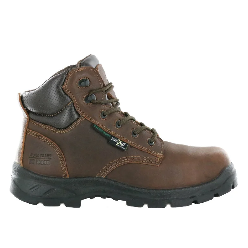 NT Work Men's Big Don MG Dark Brown Leather Composite Toe Xrd® Internal Met-Guard Waterproof Work Boot