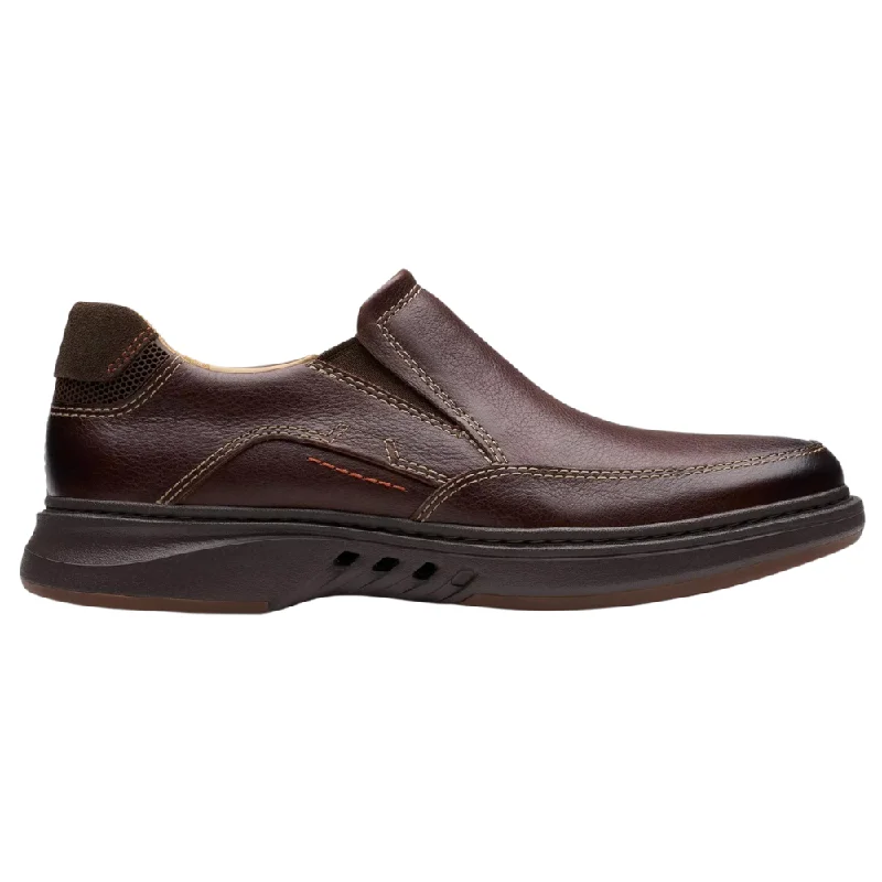 Clarks Un Briley Step Mahogany Leather Loafer (Men's)