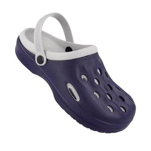 Walkaroo Men's Clogs  - WC4840 NavyBlue Grey