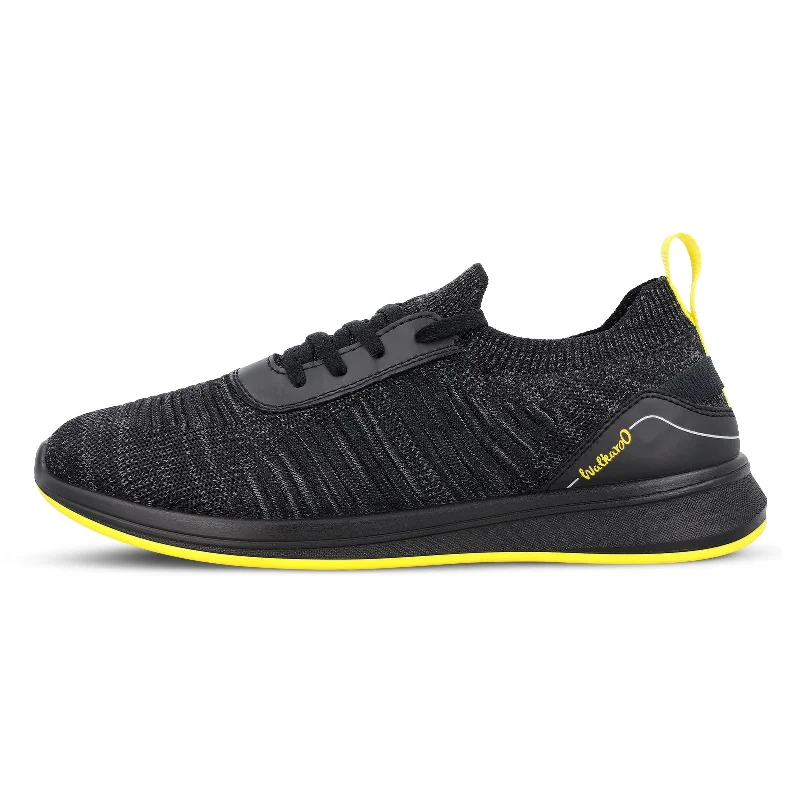 Walkaroo Men Walking and Washable Shoes- XS9772 Black Yellow