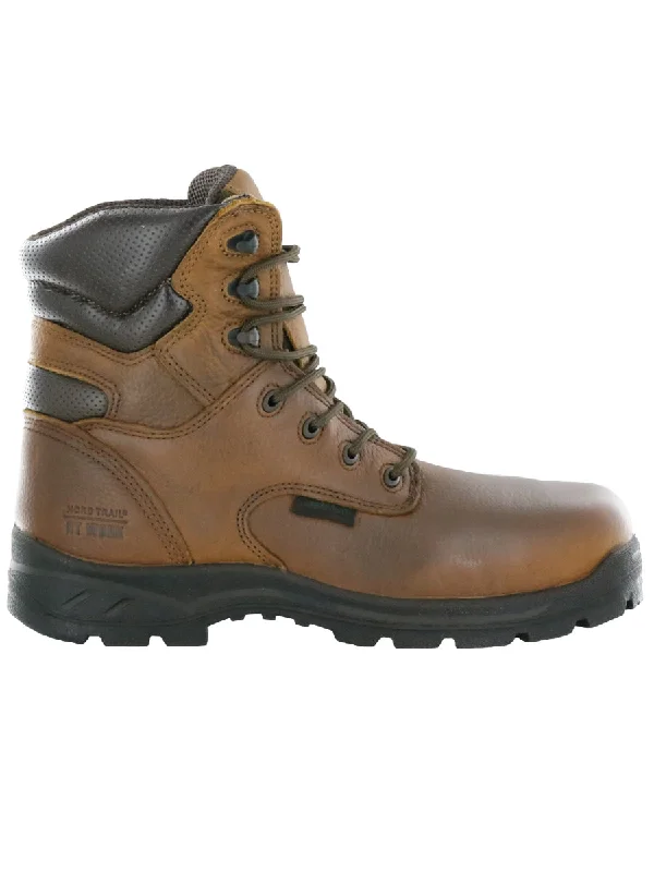 NT Work Men's Big Don III Brown Leather Composite Toe Puncture Resistant Waterproof Work Boot