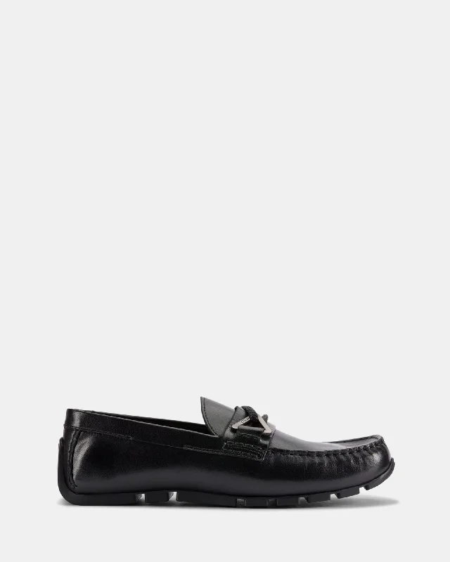 Oswick Trim Black Leather