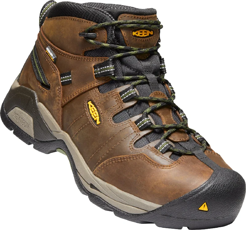 Keen Utility Mens Detroit XT Mid St WP Cascade Brown/Bronze Leather Work Boots