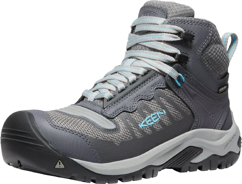 Keen Utility Womens Reno Mid KBF WP Magnet/Ipanema Leather Work Boots