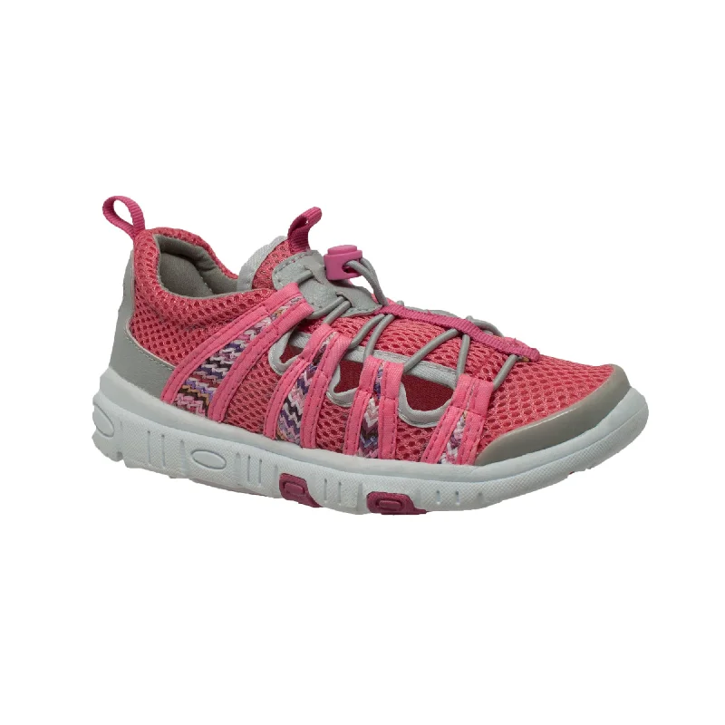 Rocsoc Toddler Pink/Grey Water Shoes Speed Lace Mesh Girls