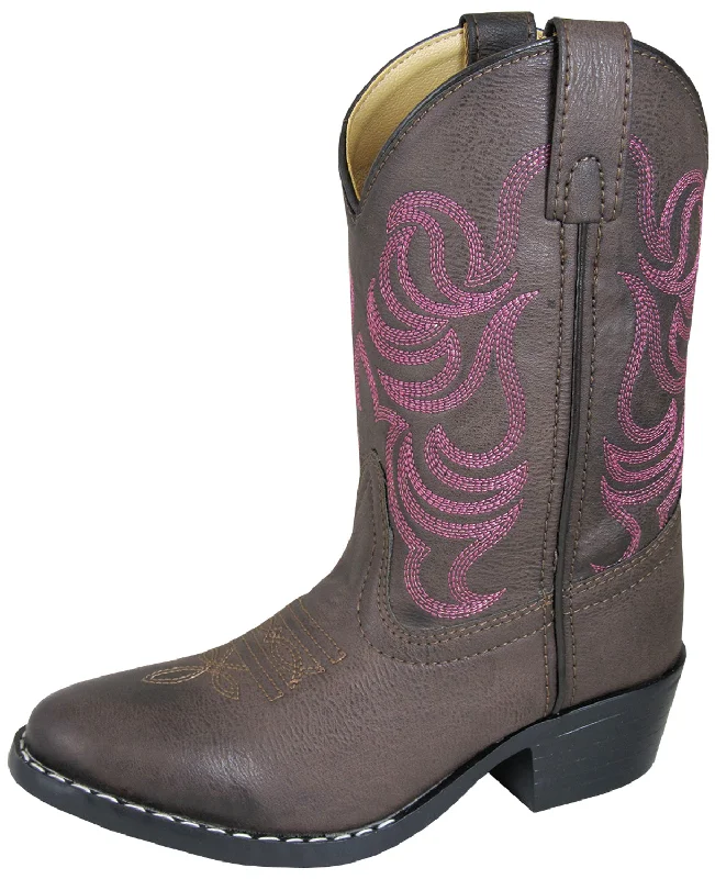 Smoky Mountain Boots Children Unisex Monterey Brown Faux Leather Pink