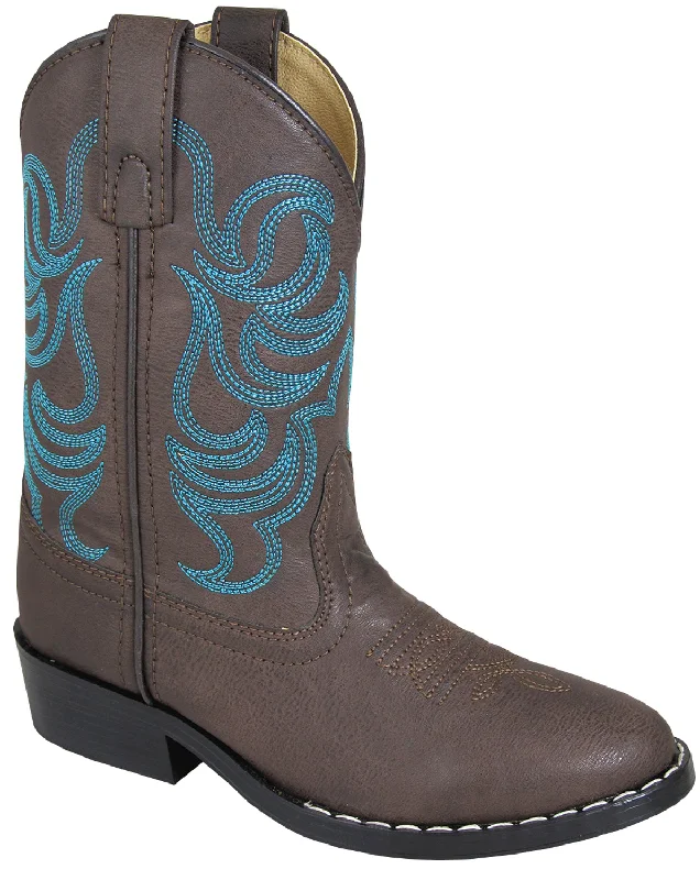 Smoky Mountain Boots Toddler Unisex Monterey Brown Faux Leather Blue