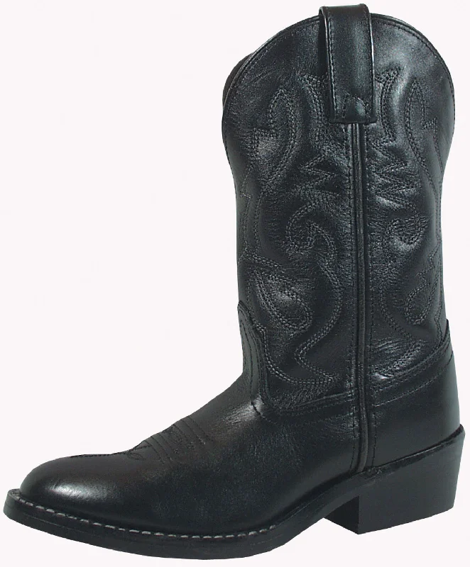 Smoky Mountain Boots Youth Boys Denver Black Leather Western 5 EE