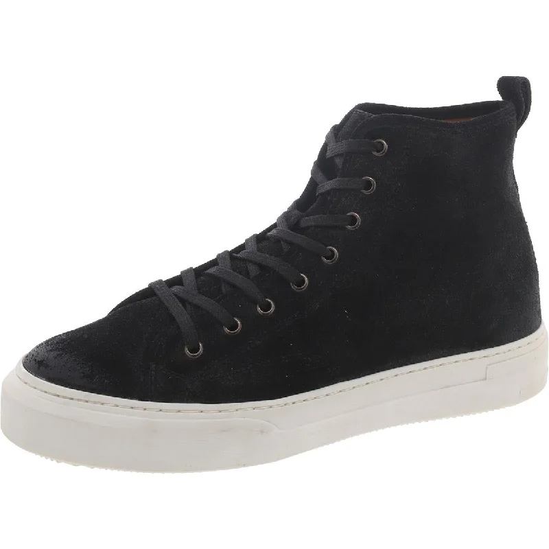 Forte Mens Lace Up Slip On High-Top Sneakers