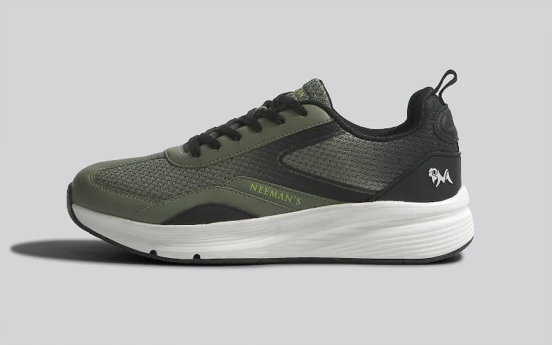 Light Trainers : Olive-Black