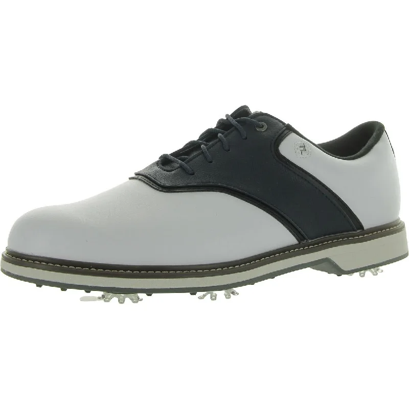 Mens Faux Leather Comfort Golf Shoes