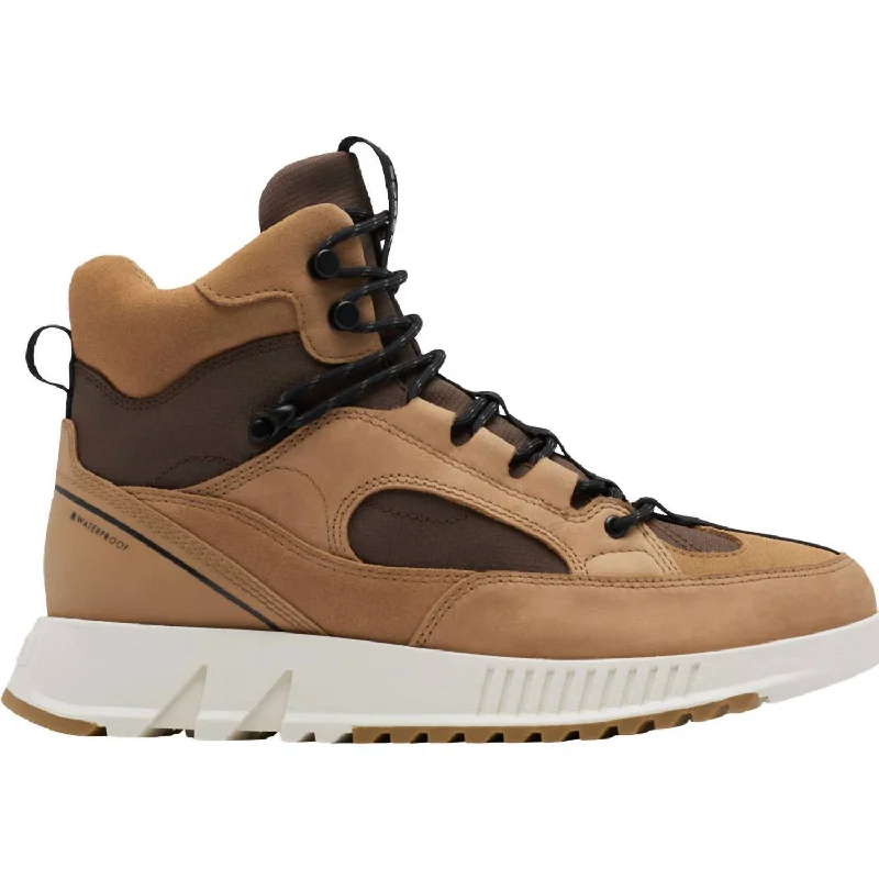 Men's Mac Hill Lite Trace Waterproof Sneaker Boots In Tawny Buff, Black