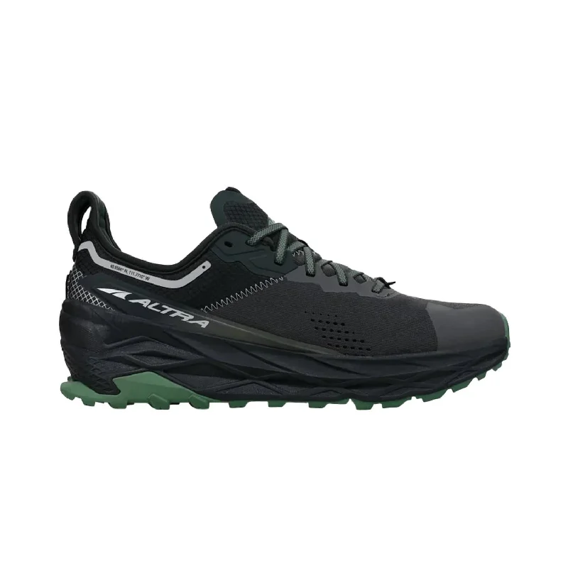 Men's Olympus 5 Trail Shoes - Medium Width In Black/grey