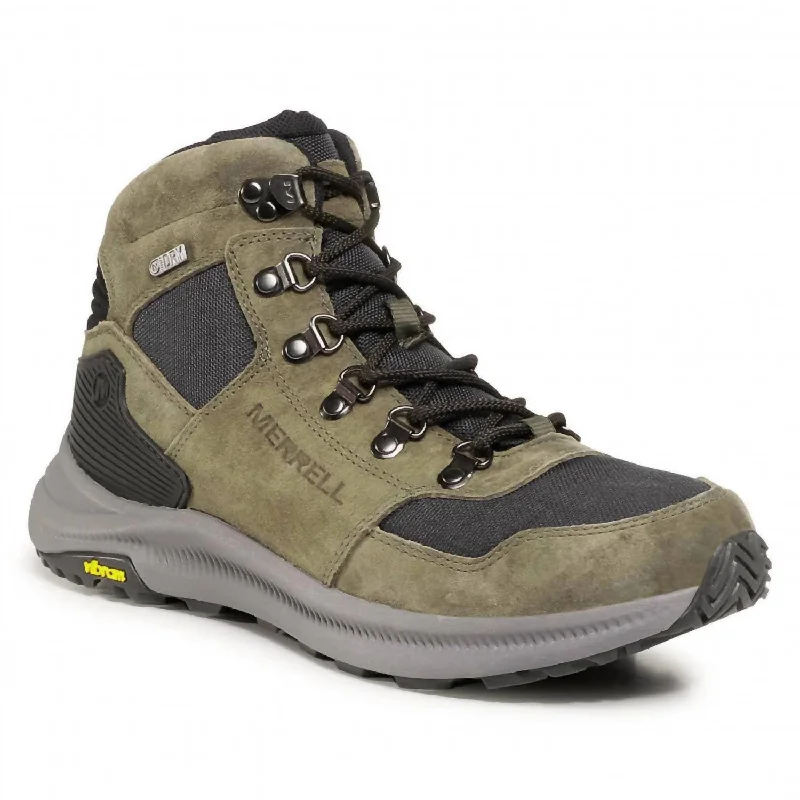 Men's Ontario 85 Mid Waterproof Shoes - Medium In Olive