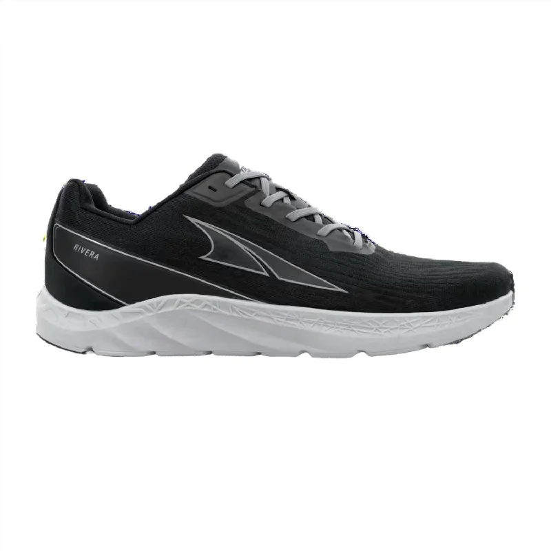 Men's Rivera Running Shoe - Medium Width In Black/gray