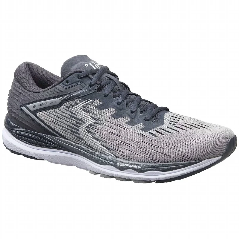 Men's Sensation 4 Running Shoes - Medium Width In Sleet/ebony