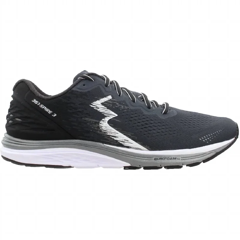 Men's Spire 3 Running Shoes - Medium Width In Ebony Black