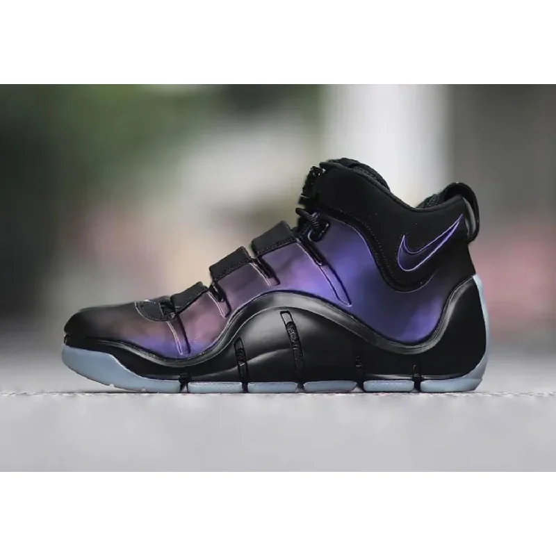 Nike Zoom Lebron IV Black/Varsity Purple-Blue Tint  FN6251-001 Men's