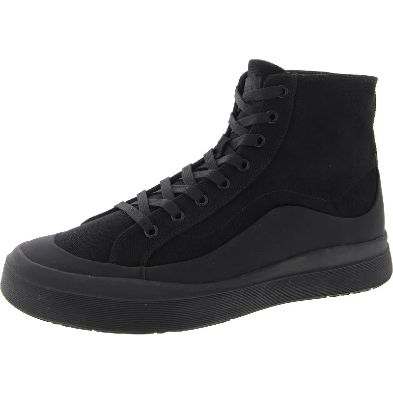 Stargazing Mens Canvas Activewear High-Top Sneakers