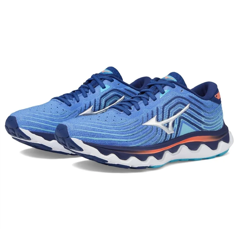 Women's Wave Horizon 6 Running Shoe In Dazzling Blue/silver